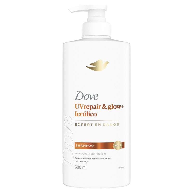 Shampoo Dove 600ml Uv.repair Glow+ferulico