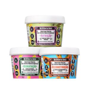 Kit Lola Cronograma Capilar Be(M)Dita Ghee 3 Produtos