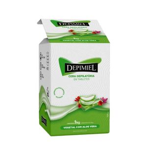 Cera Depilatória Depimiel Vegetal com 4 Tabletes