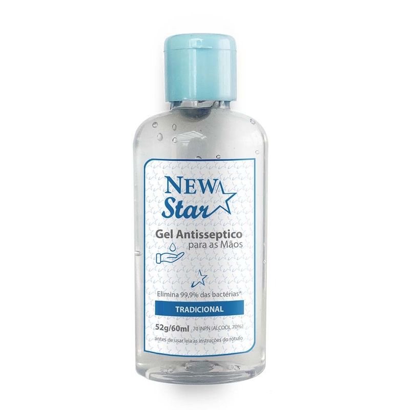 ALCOOL GEL NEW STAR 60ML TRADICIONAL