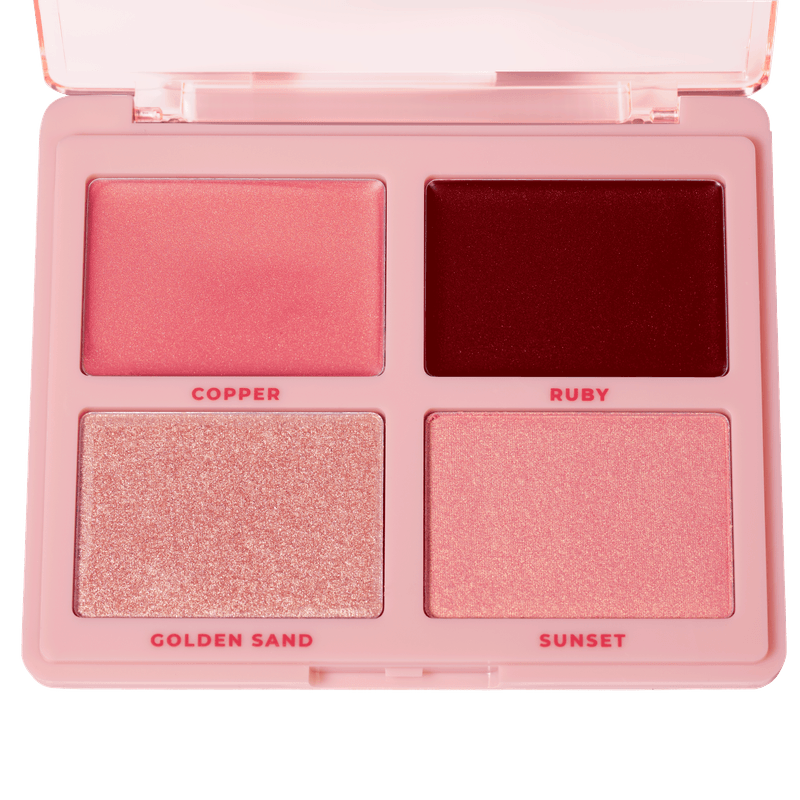 PALETA RUBY ROSE 19,4G BLUSH ILUMI SHINE ROSE GOLD