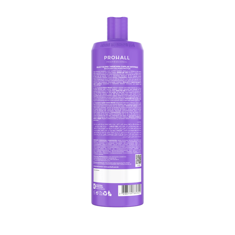 MASC CAP PROHALL 1L REAL.SELECT BLOND.SINERG