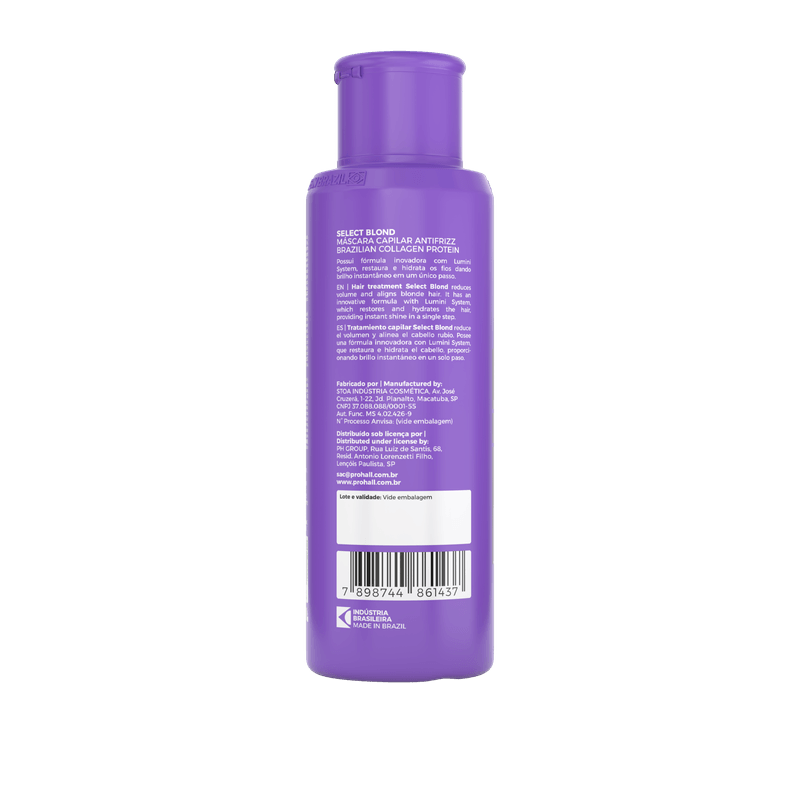 MASC CAP PROHALL 120ML SELECT BLOND ANTIFRIZZ