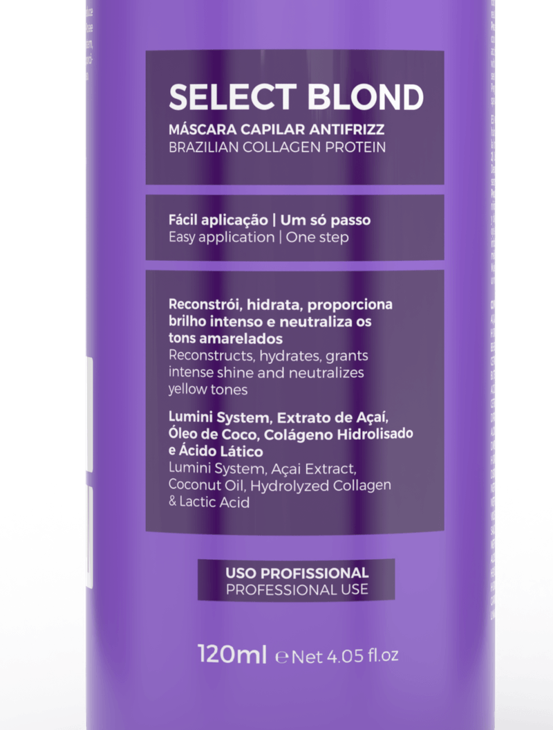 MASC CAP PROHALL 120ML SELECT BLOND ANTIFRIZZ