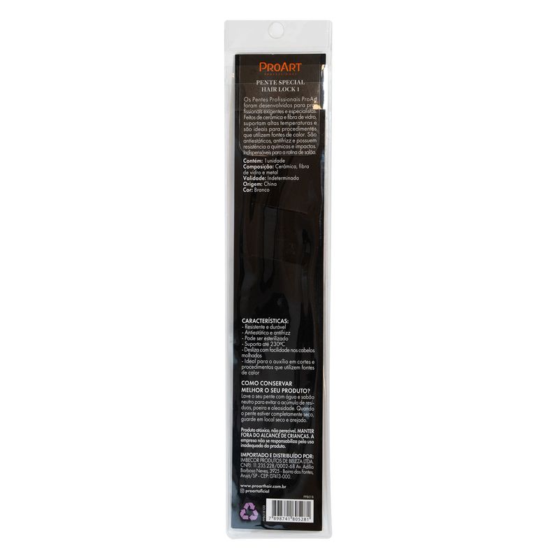 PENTE PROART PROF BRANCO HAIR LOCK 1