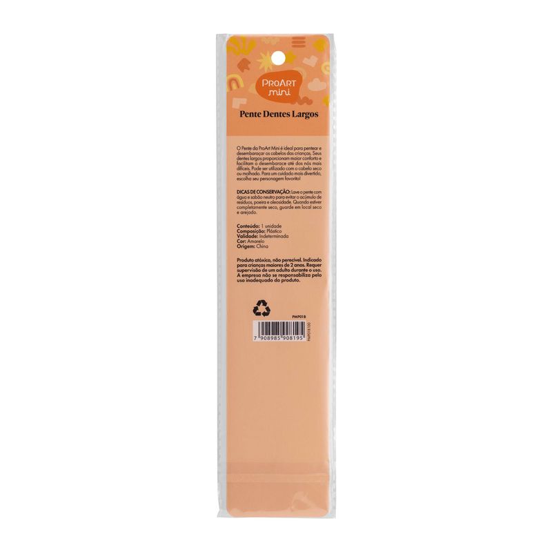 PENTE PROART MINI DENTES LARGOS URSO