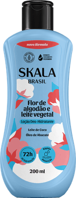 LOCAO CORP SKALA 200ML FLOR ALGODAO E LEITE VEG.