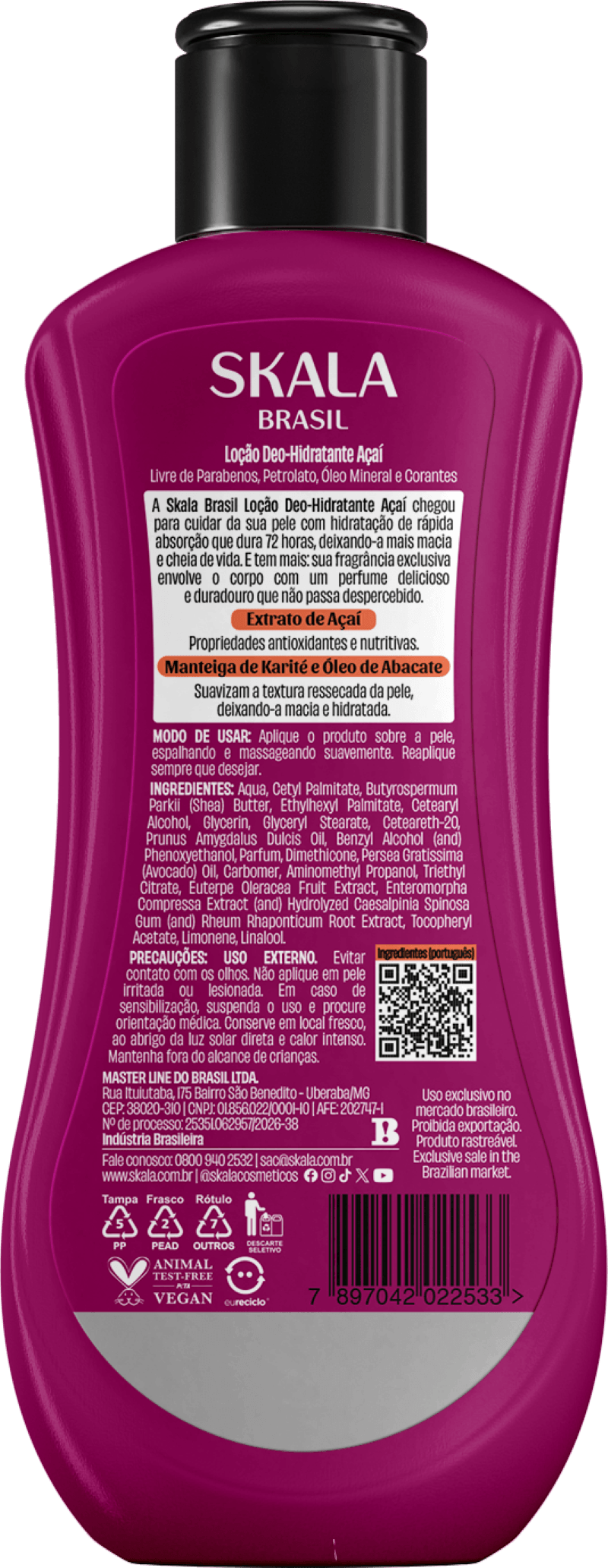 LOCAO CORP SKALA 200ML ACAI