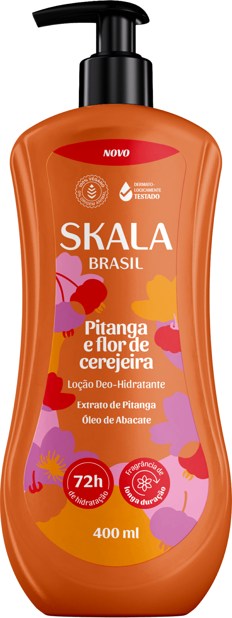 LOCAO CORP SKALA 400ML PITANGA E FLOR CEREJEIRA