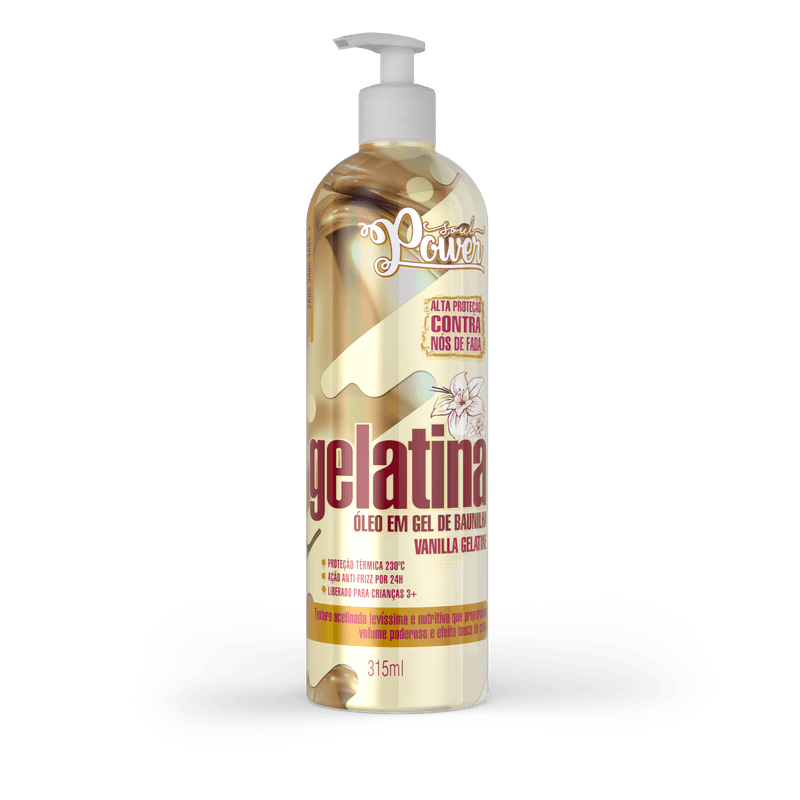 GELATINA SOUL POWER 315ML BAUNILHA E VANILLA