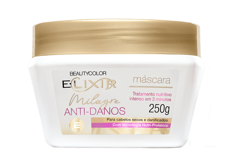 MASC CAP BEAUTY COL 250G ELIXIR MILAGRE ANTI DANOS