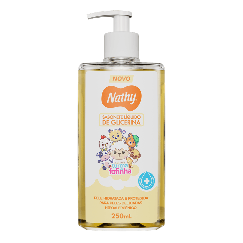 SAB LIQ NATHY 250ML GLICERINA TURMA D/FOFINHA