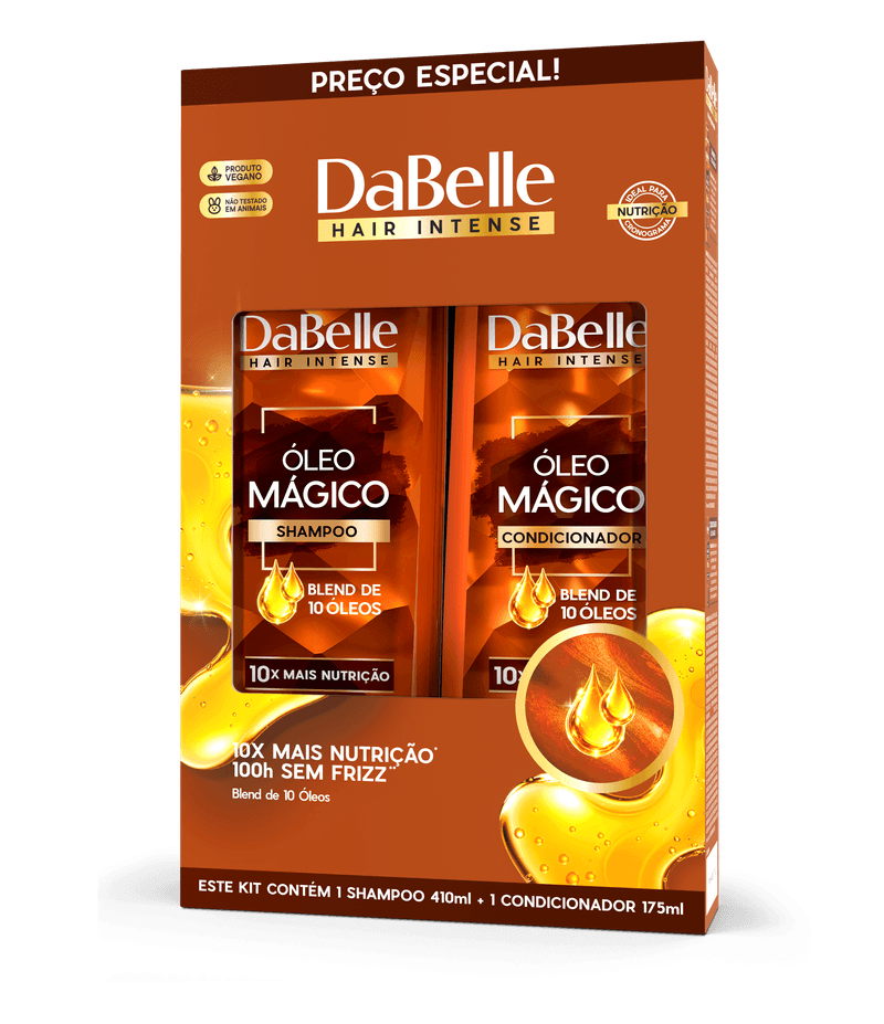 KIT DABELLE SH+COND 585ML OLEO MAGICO