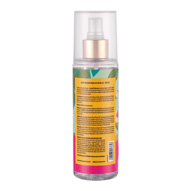BODY SPLAS KISS NY 200ML TROPICAL PRAIA DO ROSA 48
