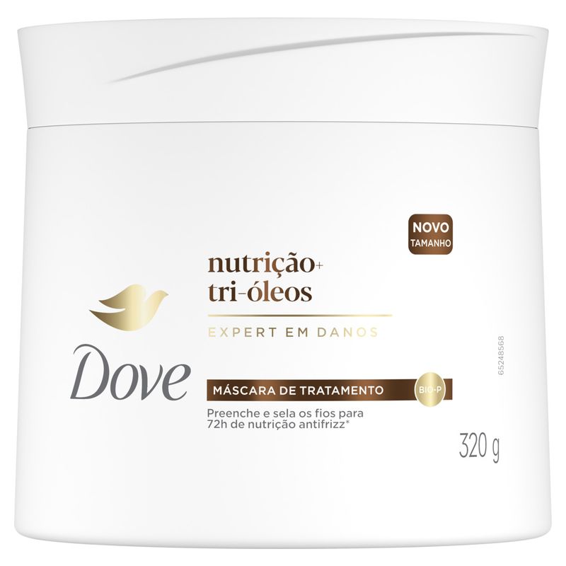 MASC TRAT DOVE 320G NUTRICAO+TRI OLEOS