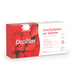 CERA DEPIL DEPILFLAX 1KG TABLETE MORANGO