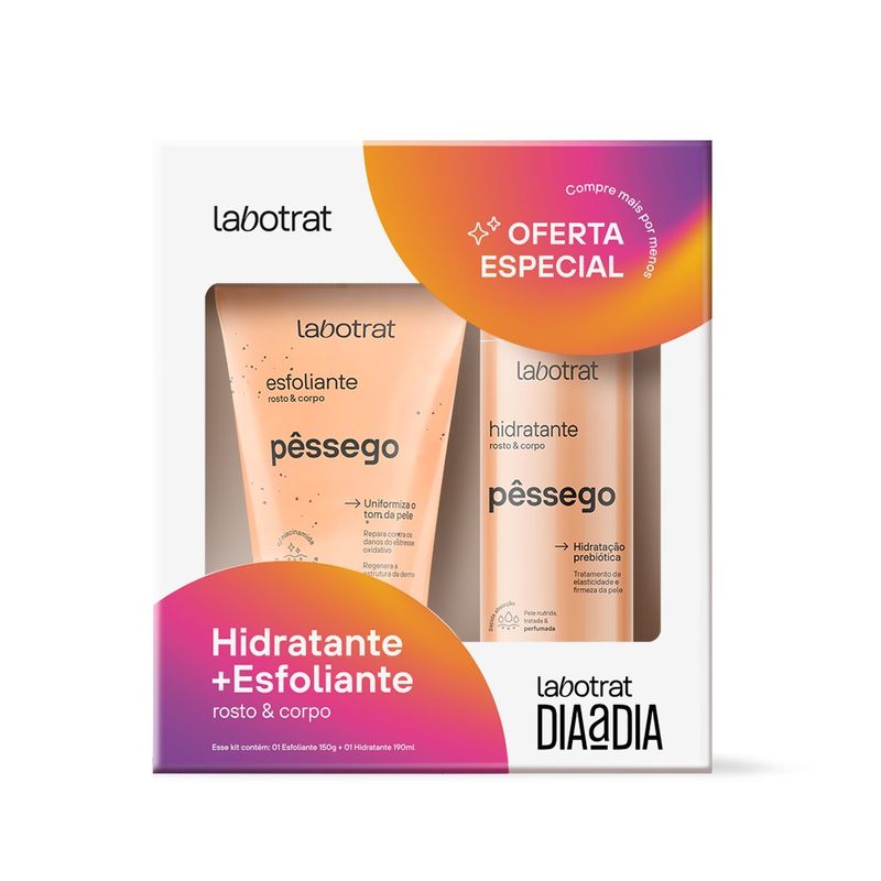 KIT LABOTRAT HID+ESFOL 120ML DIA A DIA PESSEGO