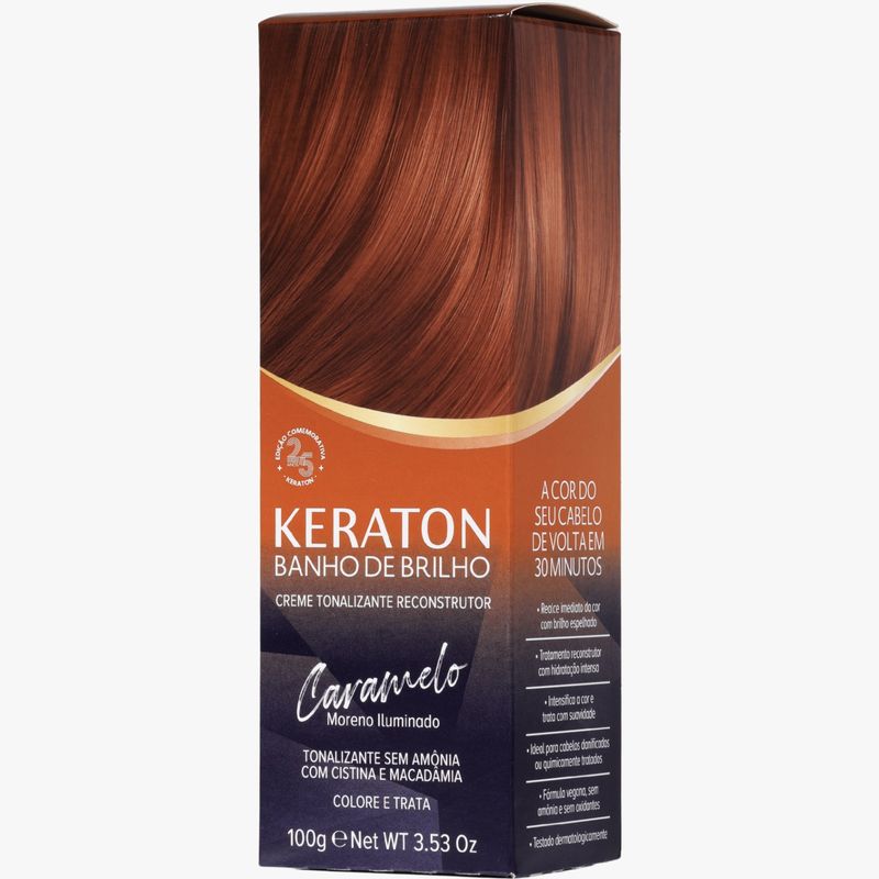 TONALIZ KERATON 100G BANHO DE BRILHO CARAMELO