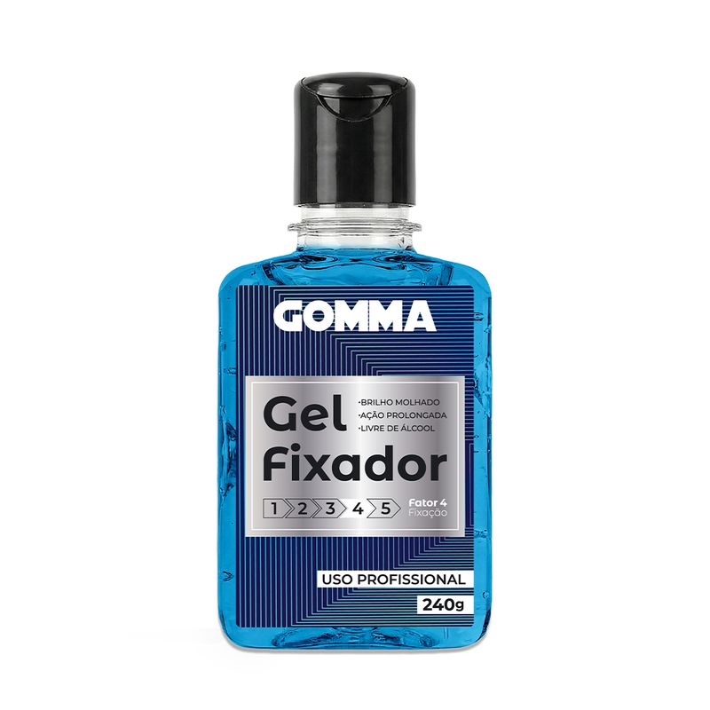 GEL FIX GOMMA 240G AZUL FATOR 4