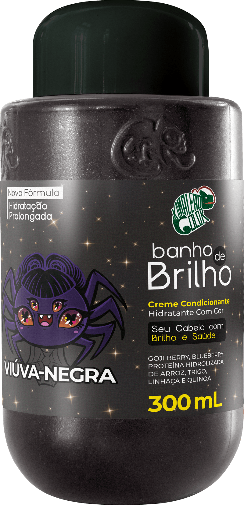 MASC CAP KAMALEAO 300ML BANHO B.VIUVA NEGRA