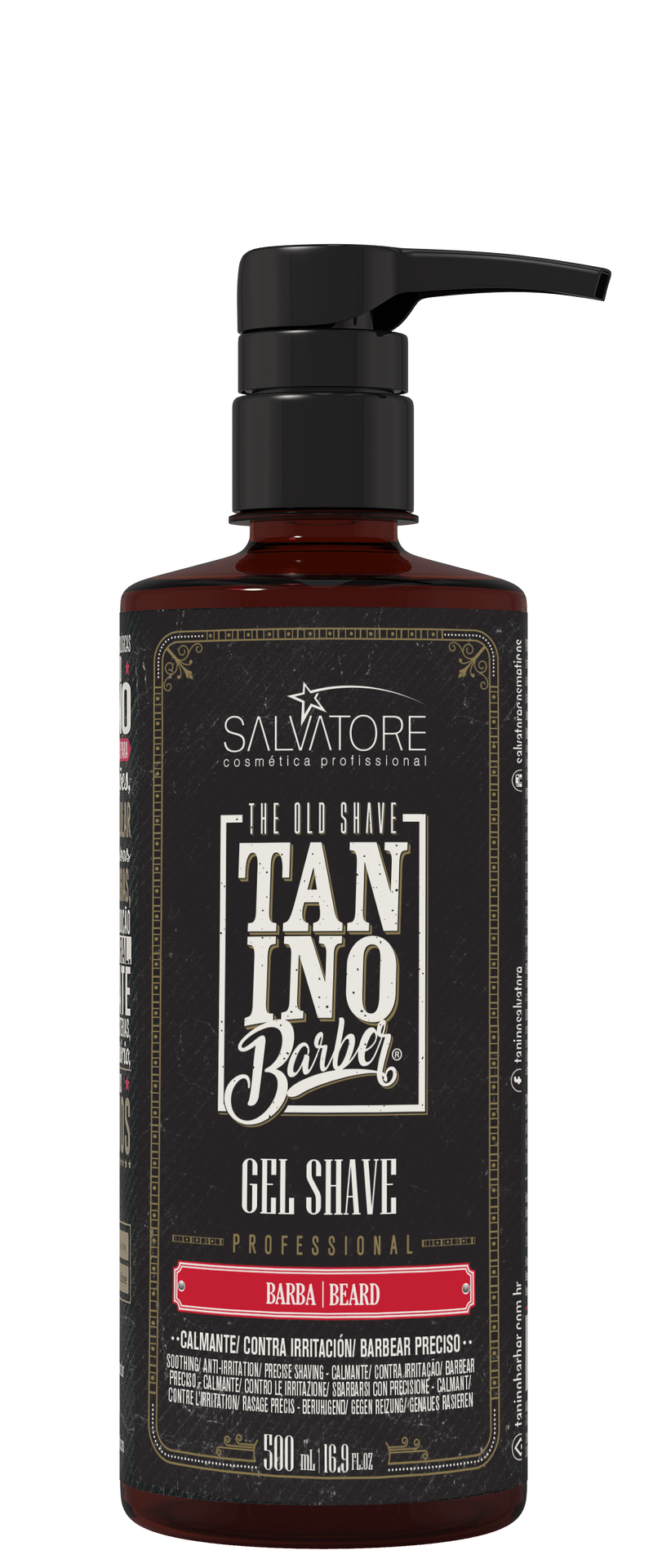 GEL SALVATORE 500ML SHAVE TANINO BARBER