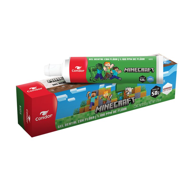 GEL DENTAL CONDOR 50G MINECRAFT