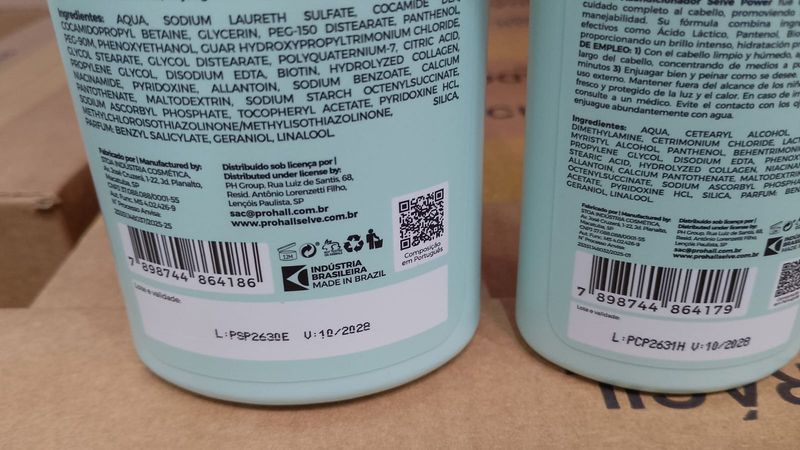 KIT PROHALL SH+COND 600ML SELVE POWER