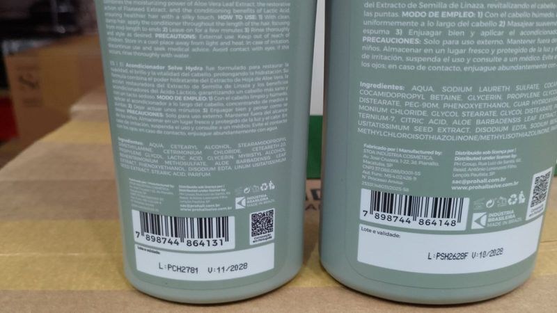 KIT PROHALL SH+COND 600ML SELVE HYDRA