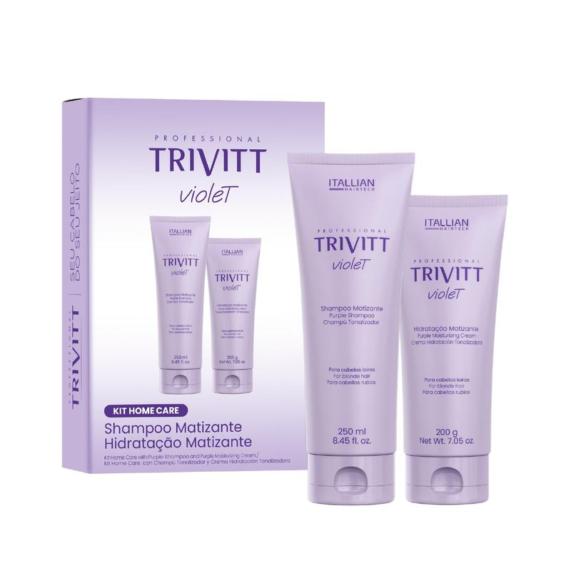 KIT TRIVITT SH+COND 450ML MATIZANTE VIOLET