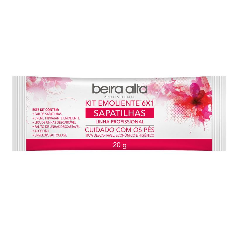 KIT BEIRA ALTA PEDICURE 20G EMOLIENTE 6X1