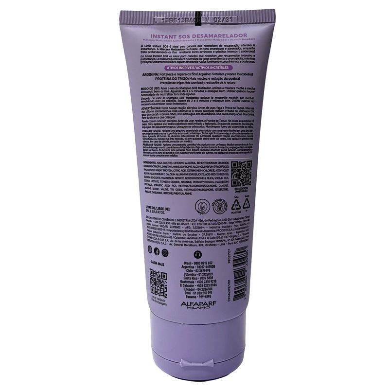 MASC CAP ALTAMODA 170G INST.SOS DESAMARELADOR