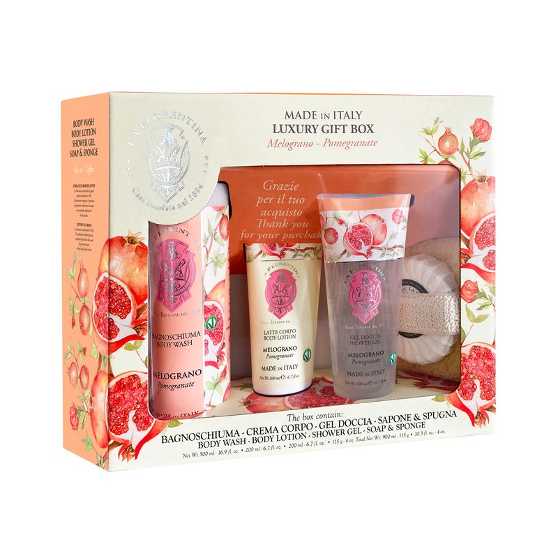 KIT LA FLORENT SAB+HI+GEL 1,15L POMEGRANATE