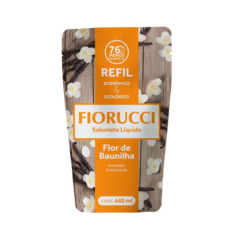 SAB LIQ FIORUCCI 440ML REFIL FLOR BAUNILHA