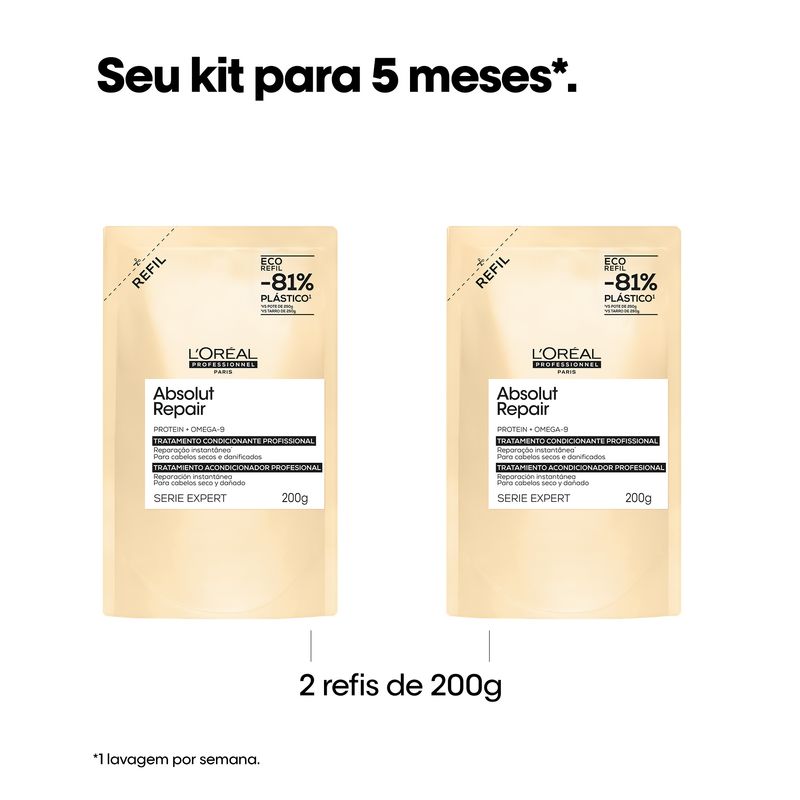 MASC CAP LOREAL REFIL 200G ABSOLUT REPAIR