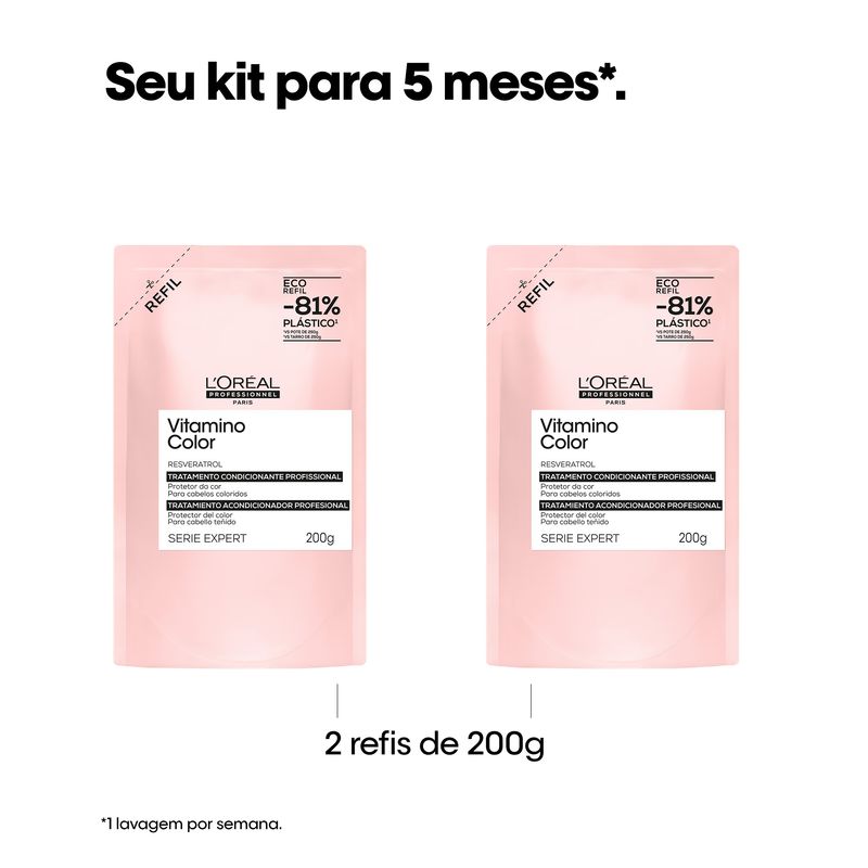 MASC CAP LOREAL REFIL 200G VITAMINO COLOR
