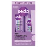 KIT SEDA SH+COND 490ML MEGA CRESCIMENTO