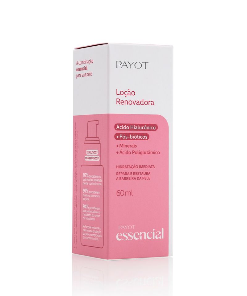LOCAO FAC PAYOT 60ML ESSENCIAL RENOVADORA