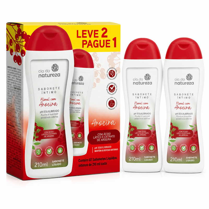 KIT CIA DA NAT SAB INT 420ML C/2 FLORAL C/AROEIRA