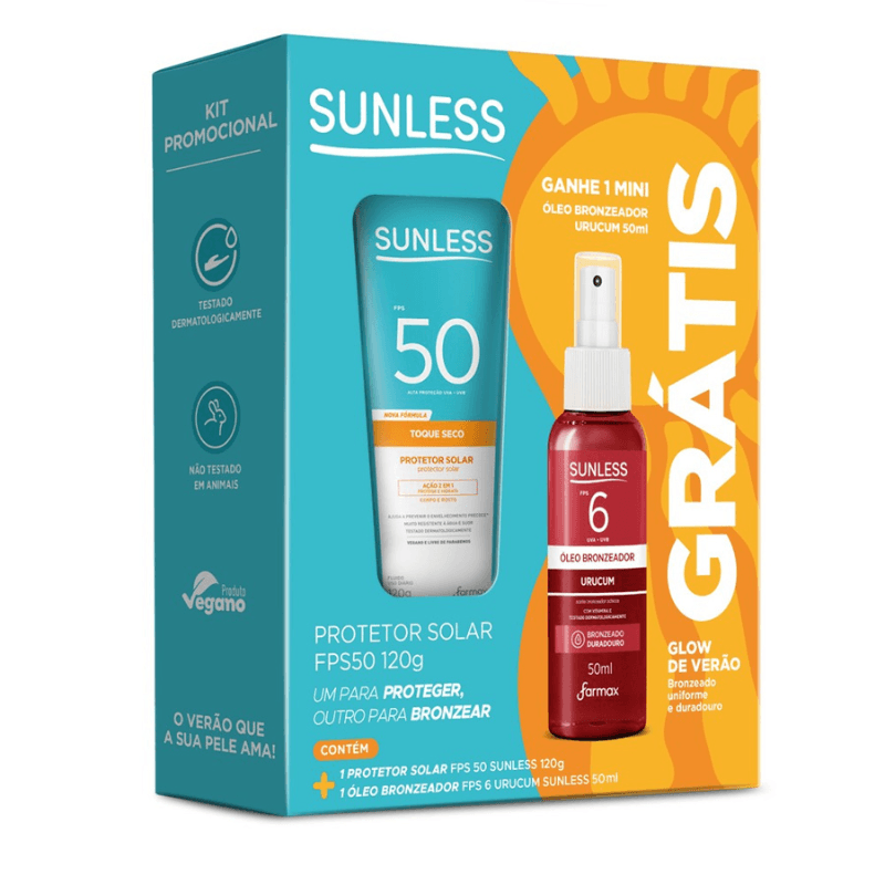 KIT SUNLESS PROT+BRONZ 170G FPS50 + FPS6